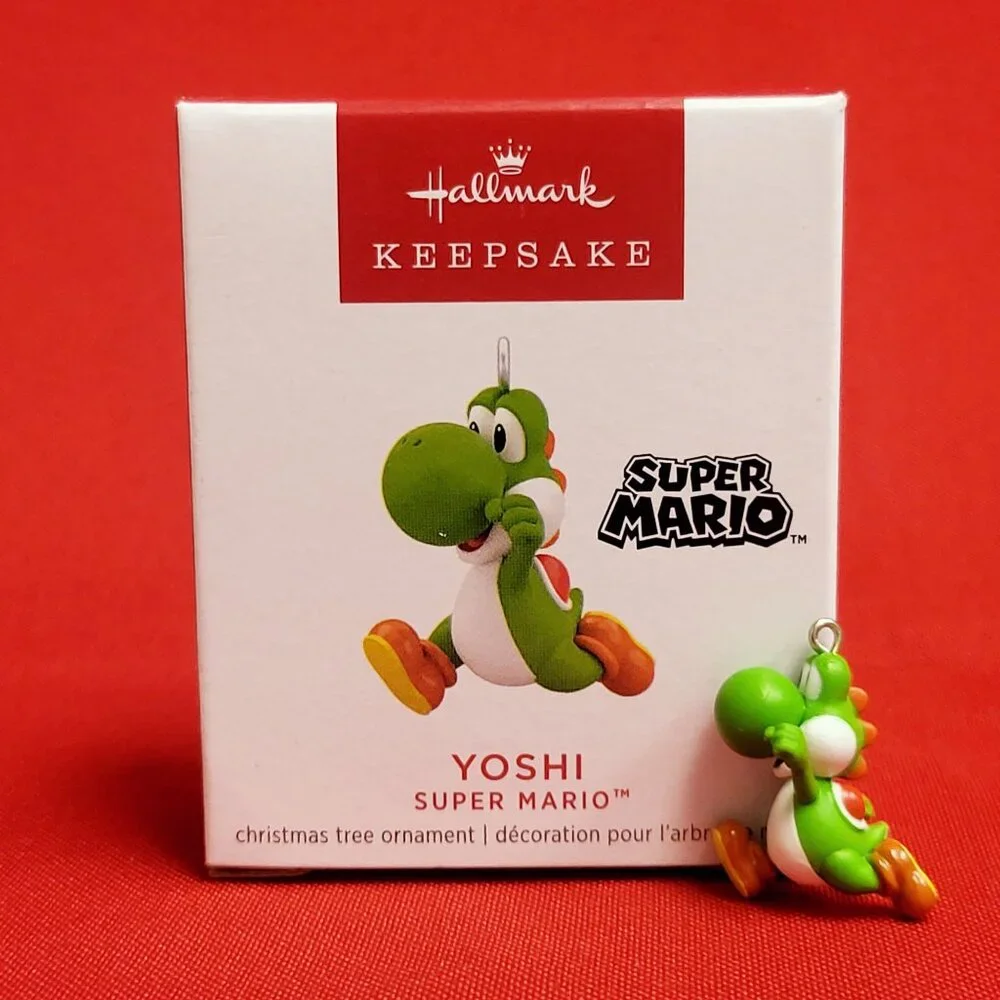 Hallmark Miniature Christmas Ornament Yoshi 2022 Super Mario